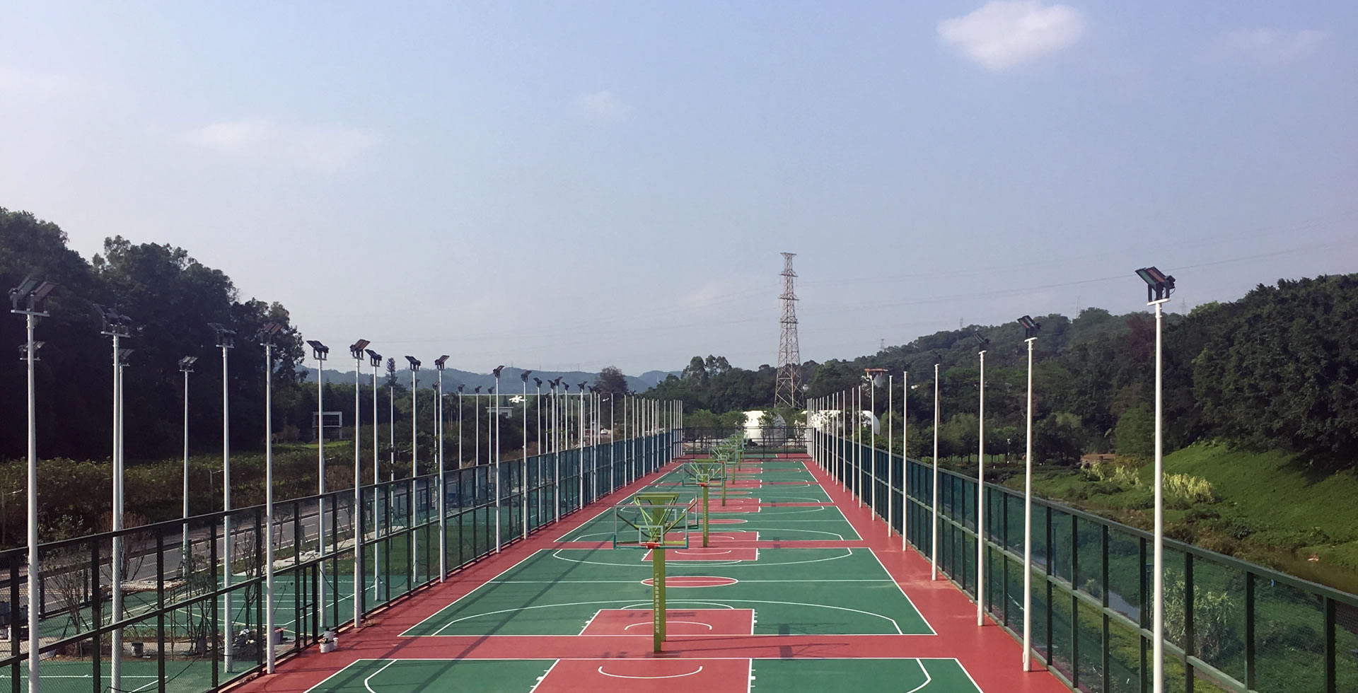 远洋体育硅PU塑胶篮球场